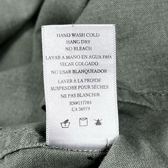 Rails Nadia Sage Green Lightweight Linen Blend Snap Front Jacket Women’s XS - Picture 9 of 11